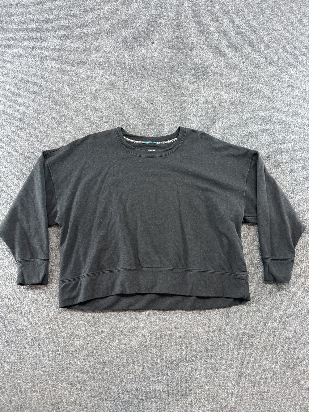 Stance Sweatshirt Mens Medium Gray ButterBlend Fleece Crewneck Pullover Logo